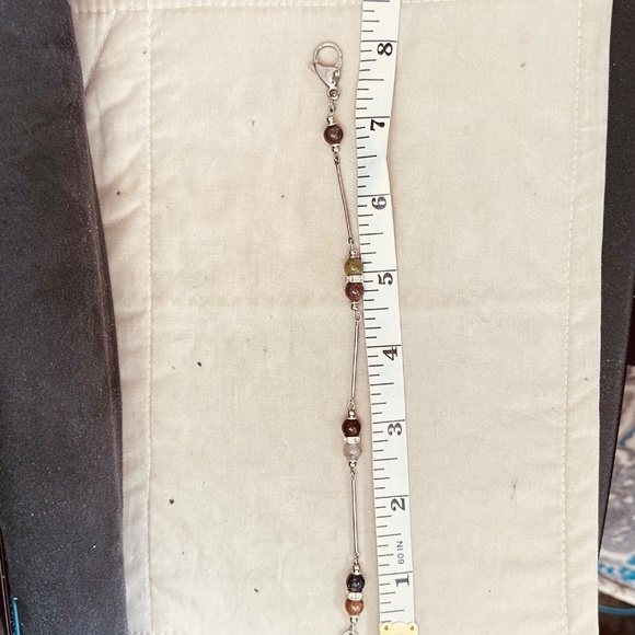 Stainless Steel & Indian Agate Beads Multicolor Handmade - Picture 3 of 12